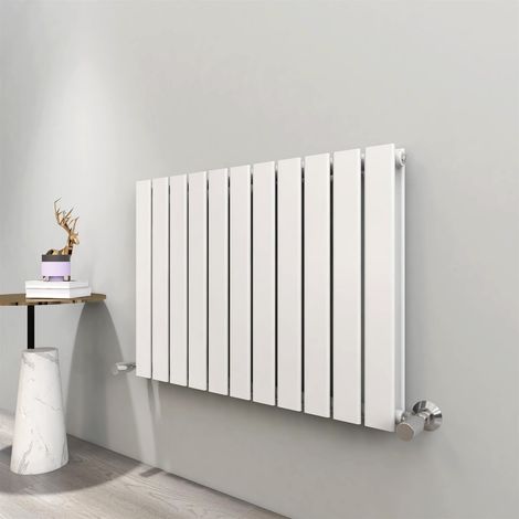 600 x 748mm Double Designer Flat Panel Central Heating Radiator WHITE
