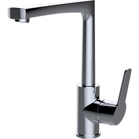 Mitigeur pour évier Panam Evo Xtreme avec bec coulé - 235 mm - Chromé - STANDARD HIDRAULICA - 62241 (1/2)