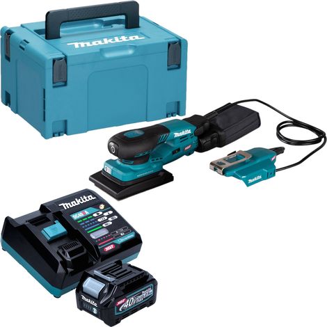 Makita BO 005 CGD101 Lijadora orbital sin cable 40 V máx. 80 x 130 mm 3,0 mm carrera Sin escobillas + 1x batería recargable 2,5 Ah + cargador + Makpac