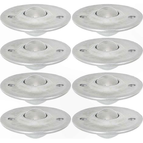 8 Roulettes à Billes en Acier avec Roulements pour Applications de Transfert Fluide - Lot de 8 Galets de Manutention (1/3)