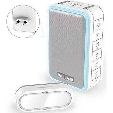Honeywell Campanello Elegante Grigio con Aura Luminoso