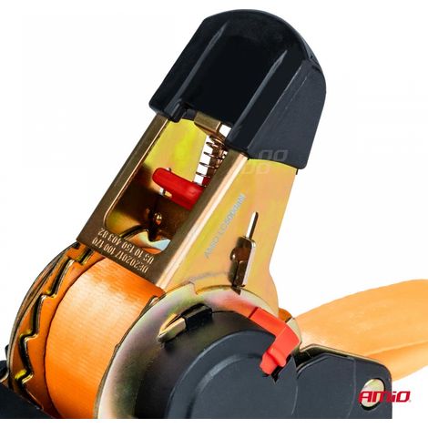 Sangle d'arrimage avec enrouleur automatique 1000 kg 1T 38 mm 4 m type S amio-03320 (1/5)