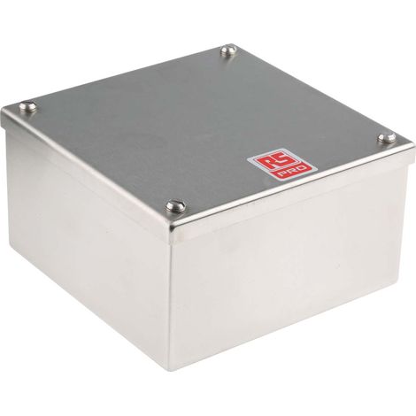 Boîte de dérivation, Acier inoxydable 304 Satiné, 160mm x 160 mm, Profondeur 85mm ( Prix pour 1 ) (1/3)