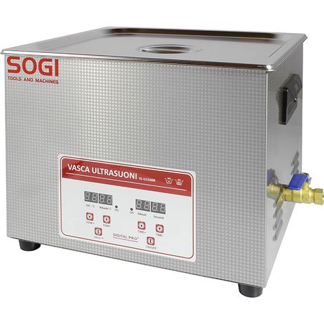 Vasca lava pezzi ultrasuoni riscaldata 15L SOGI VL-U1500R (1/5)