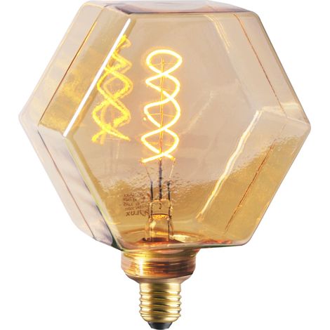 Ampoule déco LED filament ambre E27 4W 260lm 1800K Polux (1/4)