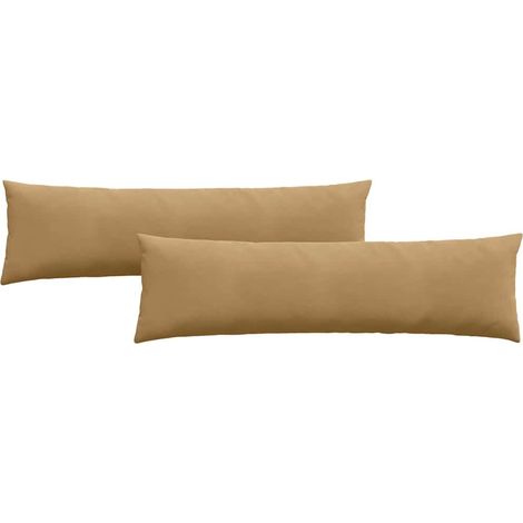 Maison Exclusive - Coussins de canapé 2 pcs Marron 145 x 40 cm
