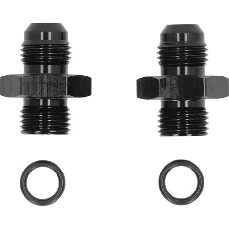 Kit de joint torique de connecteur de conduite de carburant ORB6 à AN6 (aluminium noir) pour collecteurs d'admission et d'échappement du refroidisseur d'huile. (1/5)