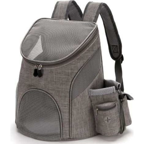 Sac Dos pour Chat Sac de Transport pour Chien Petit Animaux pour Randonnée Voyage en TrainVoiture Restaurant Pliable Portable Sac Dos Animaux Jusqu'à 6KG-LL (1/4)