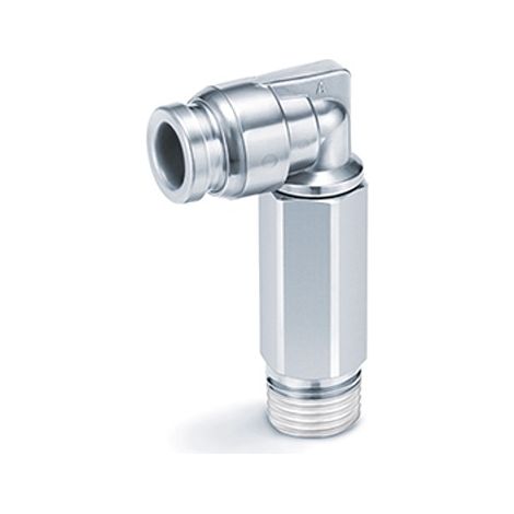 Coude mâle prolongé SMC KQG2 vers R 1/8 Mâle 6 mm ( Prix pour 1 )