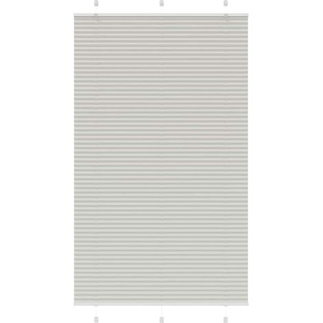 Plissee Hellgrau 120x200 cm Stoffbreite 119,4 cm Polyester