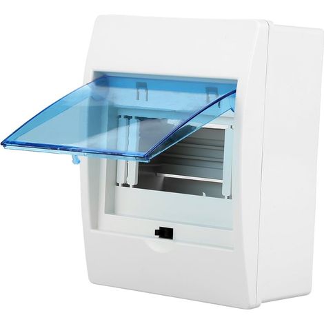 Boîte de Distribution Boîte de Disjoncteur DC en Plastique Couvercle Transparent en Plastique Boîte de Distribution de Puissance Boîte de Protection de Distribution Électrique pour Disjoncteur 4-6 Voi (1/5)