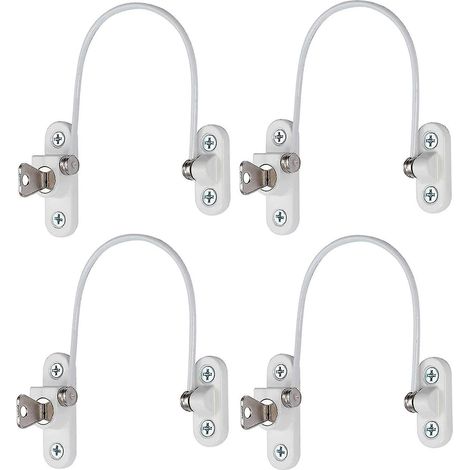 Set of 4 Window and Door Security Locks with Key (1/5)
