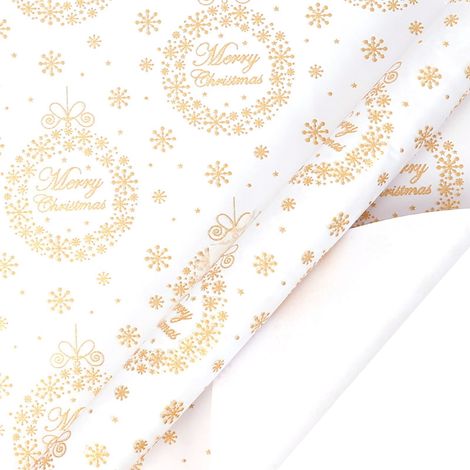 Wrapping Paper - 118 Inch Roll - 80 Gsm Thick Kraft-Style Paper - Holiday Gift Wrapping - 1 Roll (1/5)