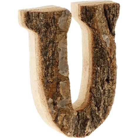 Lettres en bois peintes à la main, numéros de porte, lettre D (1/5)