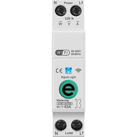 Ewelink Smart Switch 1P+N 63A 110V 220V Wi-Fi, Energiezähler, kWh-Messung, Leitungsschutzschalter, Zeitverzögerungsrelais, Smart-Home-Schutz (1/5)
