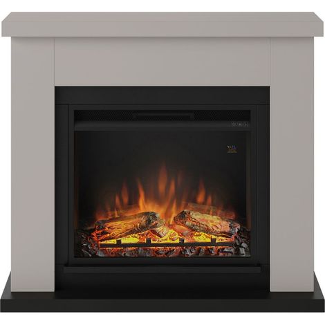 Cheminée électrique décorative Frode beige – Puissance 1500W – Capacité jusqu'à 37m² – Technologie Nichrome Heater Blower – Tagu (1/7)