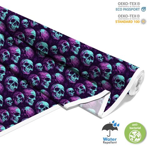 TESSUTI DECORATIVI PER ESTERNI OXFORD - Motivo Teschio I DX4448 (1/5)