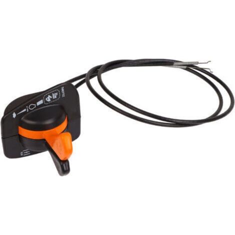 Poignée de commande de câble de starter d'accélérateur compatible pour tondeuse John Deere 125 135 145 155C 190C pièce de rechange d'origine (1/3)
