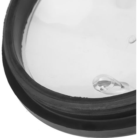 Tapa transparente para máquina de ordeño con doble boquilla de llenado: tapa y junta para cubos de leche de plástico, diámetro 20,5 cm. (1/5)