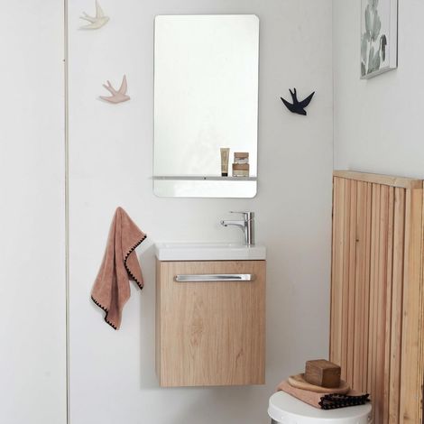 Ensemble lave-mains suspendu NEVADA avec robinet et miroir
