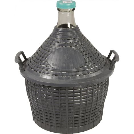 Glasflasche mit kleinem, gelochtem Hals 5 Liter - Duhalle