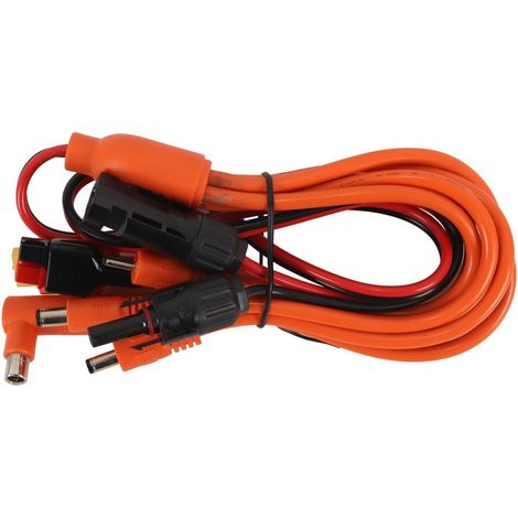 Adaptateur de câble 7 en 1 Compatible avec Anderson, XT60, DC7909, DC6530, DC35135, DC5521 et DC8020, pour Panneaux solaires et générateurs solaires (1/5)