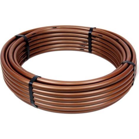 1 Tuyau goutte à goutte, 16 mm, compensé pression, 33 cm espacement, 25 m, haies arbustes