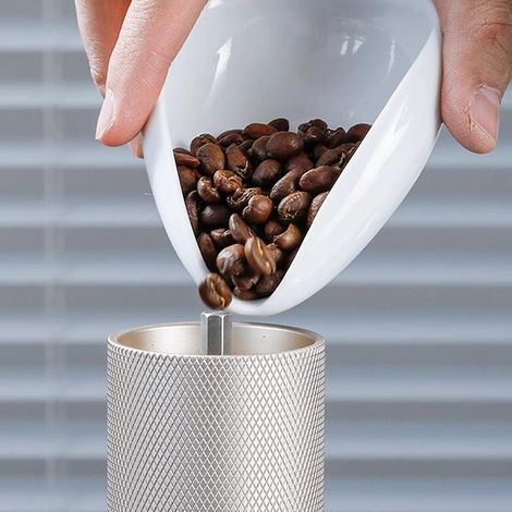 Balanza de cerámica para granos de café - balanza - recipiente para café molido - balanza para granos verdes - recipiente de enfriamiento - recipiente para presentar granos de muestra (1/2)