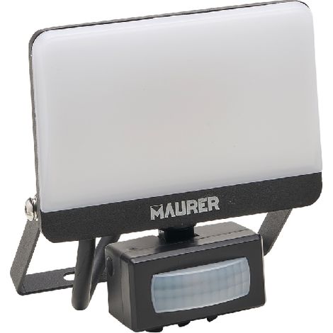 PROIETTORE LED C/SENS.MOVIMENTO MAURER 50W 4000°K IP65 4500LM-CF.SCATOLA
