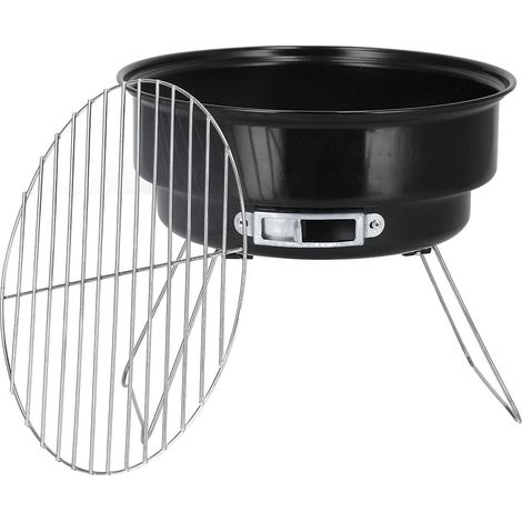 TG71416 Barbecue pliable pour touristes, barbecue rond portable au charbon de bois, mini grille de cuisson (1/5)