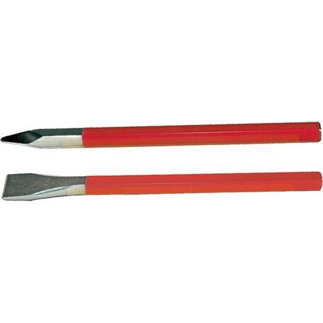 Scalpello da muratore realizzato in acciaio temperato di alta qualità -Taglio / 16 x 250 mm (1/3)