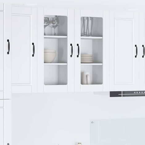 Armoire de cuisine-Meuble de cuisine-Armoire de rangement Blanc 40 x 31 x 80 cm Bois d'ingénierie 185249 (1/5)