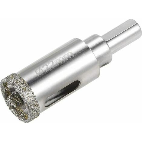 Foret diamanté pour scie cloche en verre avec foret pilote central pour carreaux de porcelaine en céramique de verre 22mm,Lilaris (1/4)
