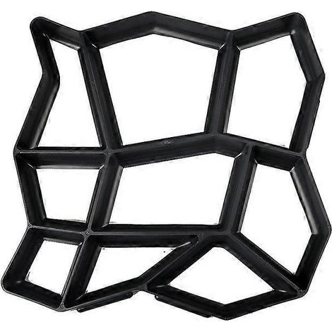 Moule à béton Coffrage pour trottoir Coffrage en plastique Moules pour dalles de béton pour jardin 42,5 x 42. (1/5)