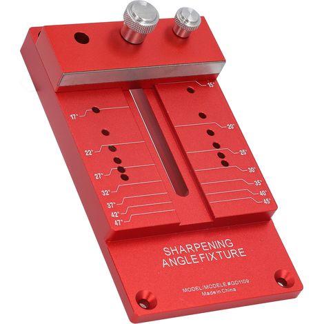 Support d'affûtage réglable en alliage d'aluminium pour couteaux et ciseaux à bois, outil de guidage d'angle pour travail du bois (1/5)