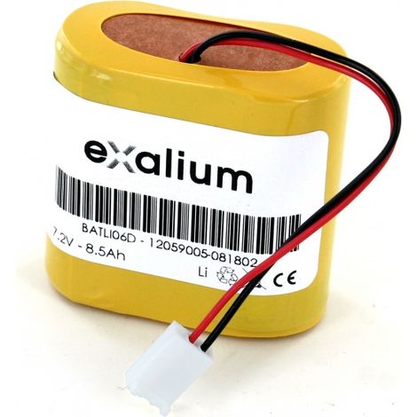 Pile Batli06 compatible 7.2V 6Ah Lithium pour Alarme