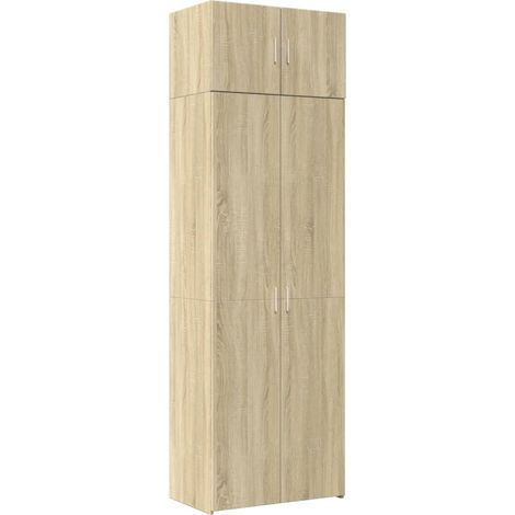 Buffet,Armoire de rangement chêne sonoma 70x42,5x225 cm CFW620047 (1/5)