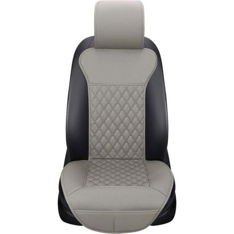 Housse Protection Siege Voiture - Universelle - Couvre Assise Dossier Appuie-Tete - Gris - 1 Piece (1/4)