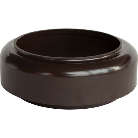 INEFA Verbindungsstück Fallrohr zu Abfluss, PVC Zubehör Fallrohr Kunststoff, einfache Steckmontage, Made in Germany - DN100 / 100mm Dunkelbraun (1/5)
