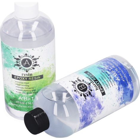 Colle Époxy AB Haute Transparence Résistante au Jaunissement Adhésif de Coulage pour Soudure DIY Revêtement (1/5)