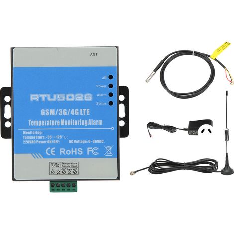 Alerte température métal pour station solaire, observatoire météo, bibliothèque, AC100-240V, 4G LTE, prise AU (1/5)