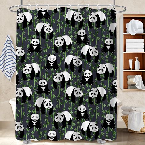 Rideau de bain 180x180 stylé séparation douche pour une déco d’hiver réconfortante (1/5)