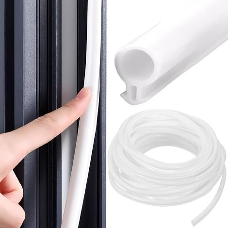 10m Joint Fenêtre, Type O Caoutchouc, 5-7mm Blanc, Isolation Porte, Étanchéité Maison