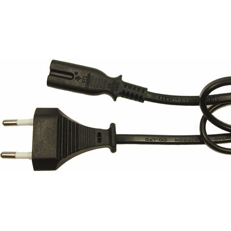 Cordon d'alimentation RS PRO, Connecteur Fiche européenne de type C CEI C7, 2m, 2,5A / 250 V ( Prix pour 1 )