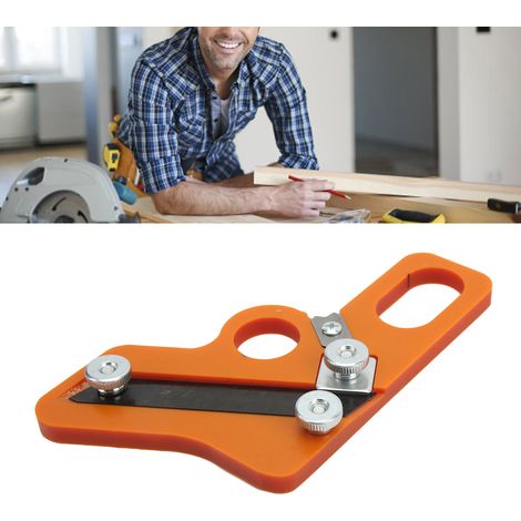 Outil manuel de placage de chants de 8 mm pour le travail du bois, pour panneaux sans peinture, couteau à racler et à découper les chants en PVC épais (double usage) (1/5)