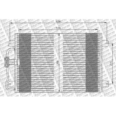 Condenseur de climatisation compatible Renault 7700425843 (1/2)