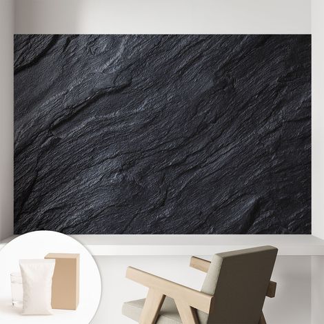 Papier peint intissé à motifs décoratifs pour salon chambre et bureau Décoration murale élégante avec colle Structure en pierre 104x70 cm (1/5)