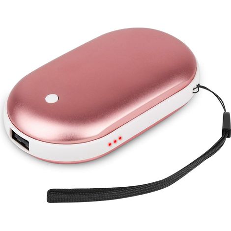 Chauffe-mains rechargeable, 5200 mA, chauffe-mains/batterie externe électrique USB réutilisable de poche, pour le syndrome de Raynaud, en extérieur, en hiver (1/5)