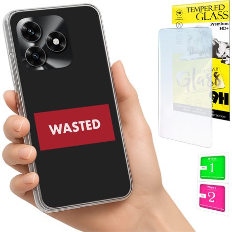 Funda para Honor X5C Plus / X5C 4G con cubierta trasera para foto + cristal 9H (1/5)