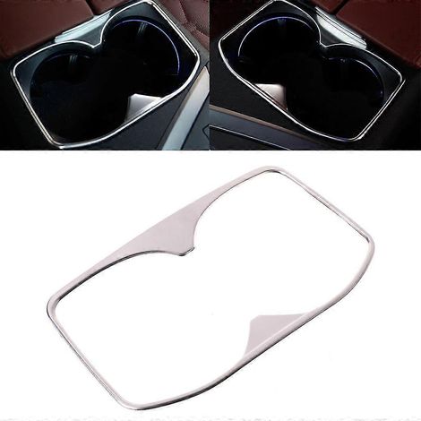 Cache décoratif chromé intérieur pour porte-gobelet d'eau Peugeot 3008 5008 (1/2)